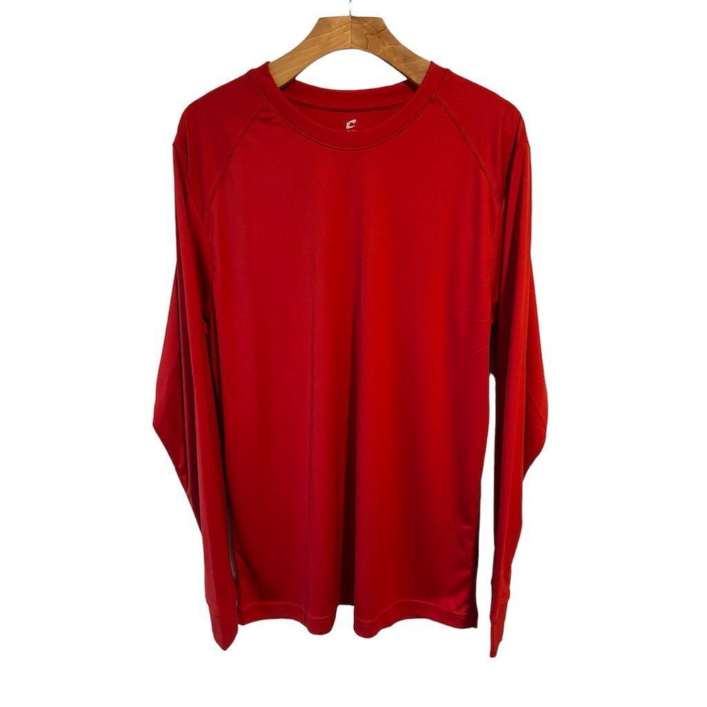 Champro Performance T Shirt Men's Red Medium Long Sleeve